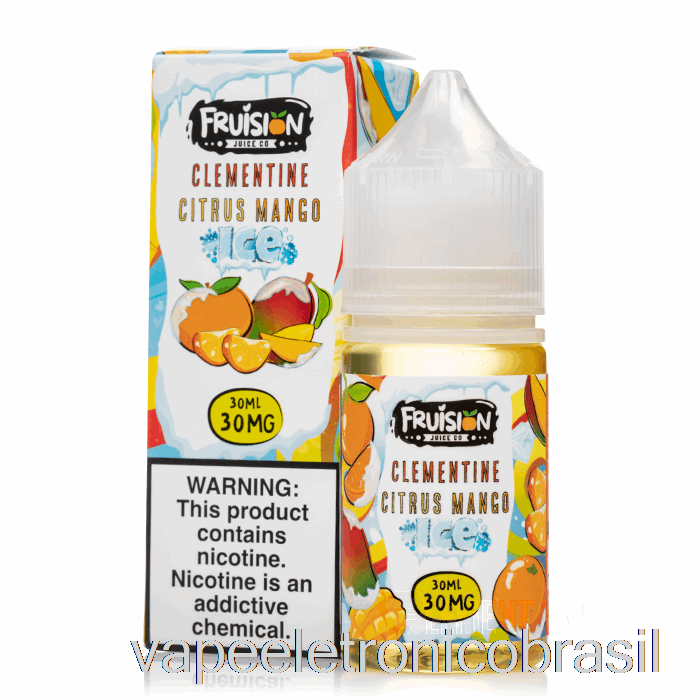 Vape Eletronico Iced Clementine Cítrico Manga - Sais De Fruta - 30ml 50mg